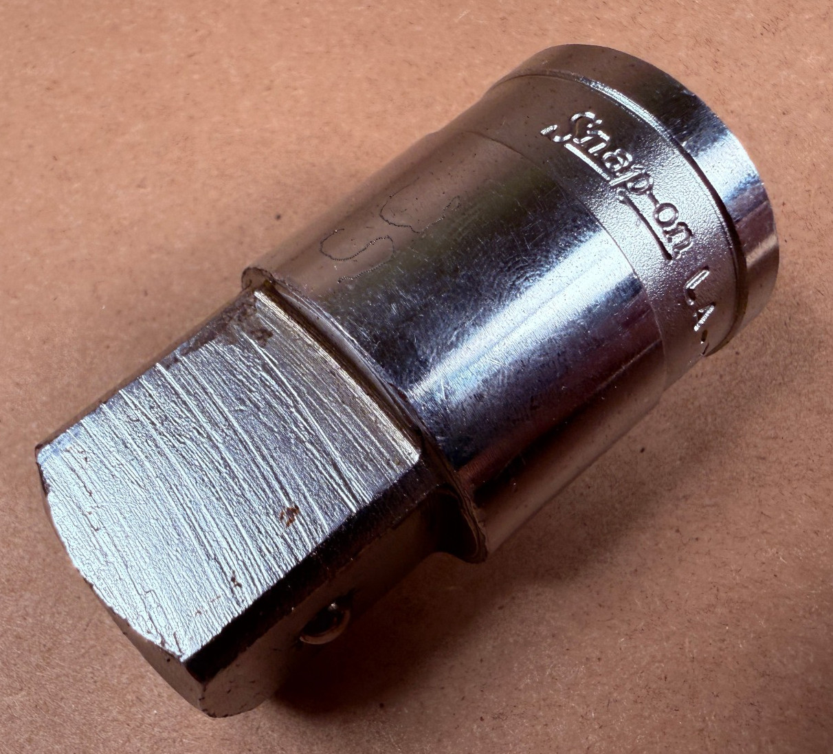 Snap-On USA 3/4″ Drive Female to 1″ Drive Male Socket Adapter LA-72 Vintage