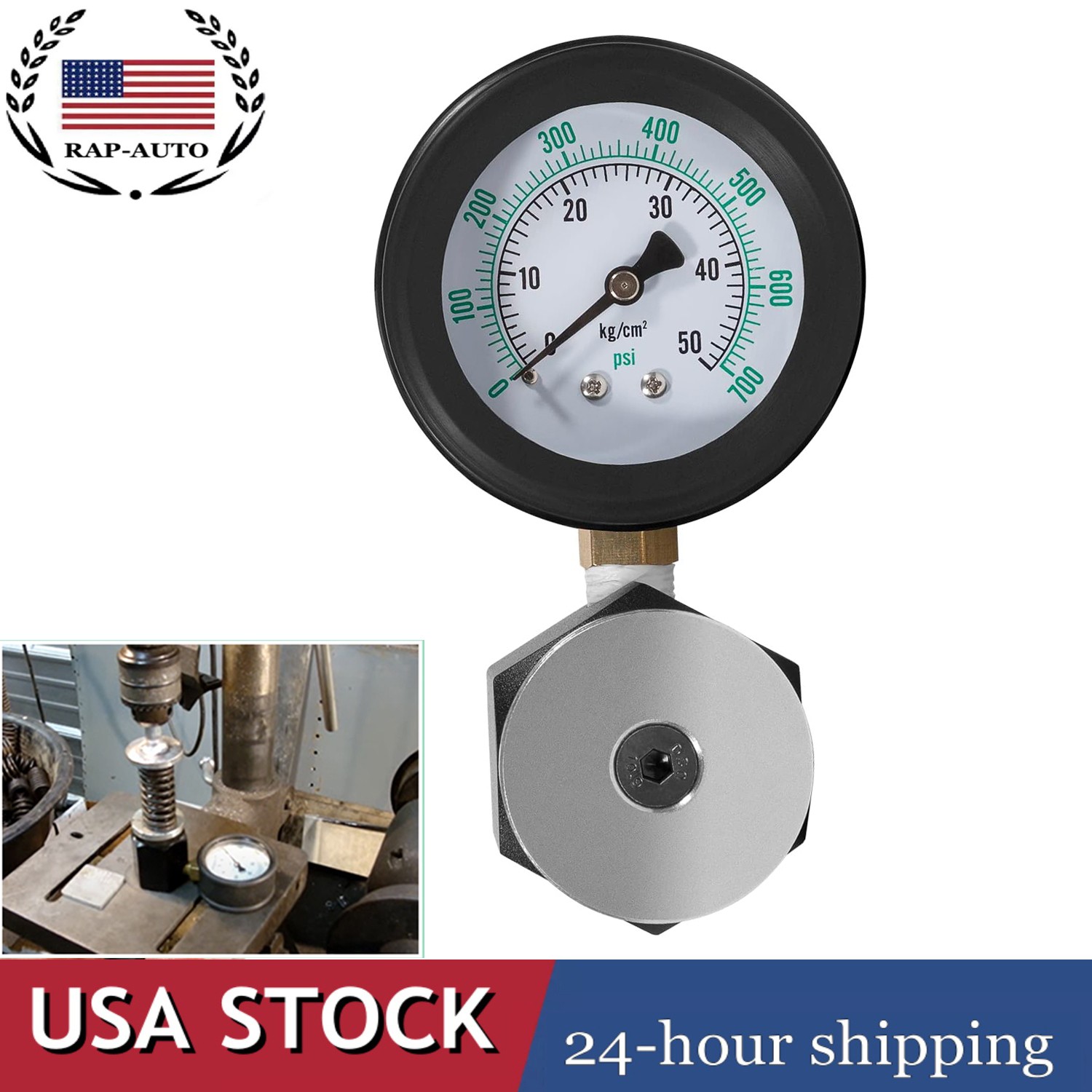 Universal Mini Valve Spring Pressure Tester Gauge #66834,0-700 PSI – 0-50 KG/CM2