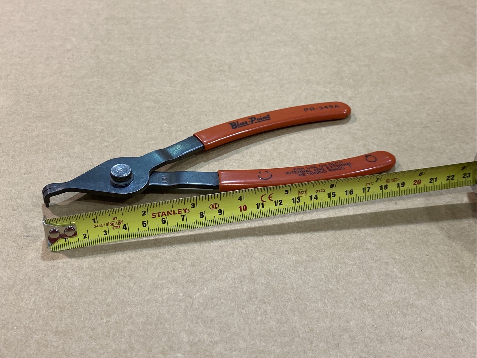 Blue Point Tools ~ PR-349A Internal External Retaining Ring Pliers Red Handle