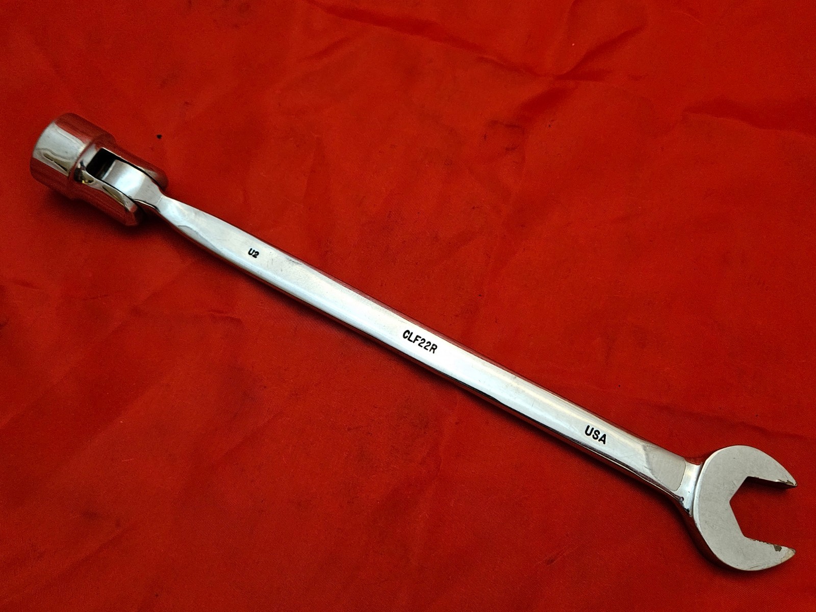 MAC CLF22R 11/16″ 12 Point Flex Head Combination Wrench Open Box End USA S1