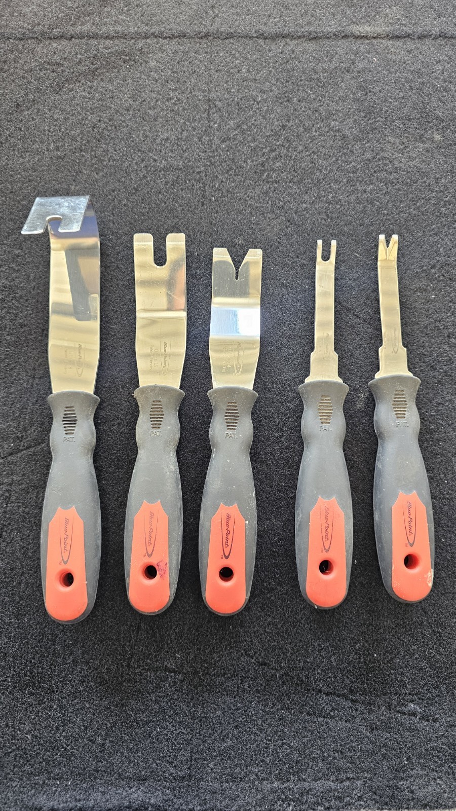 Snap-on Blue-Point Trim Panel Clip Removal Tool Set 5pc UTV614-UTV618