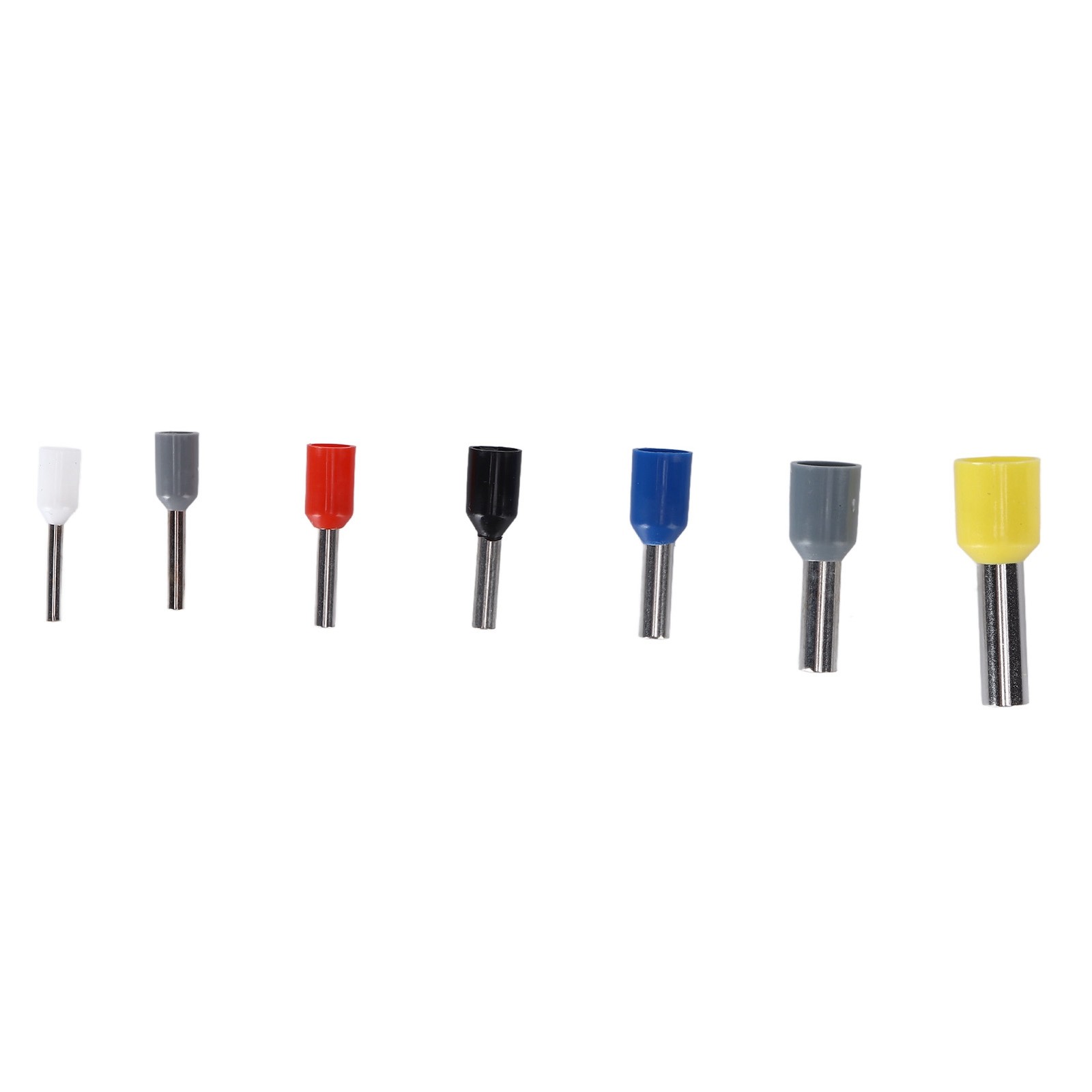 1900pcs Wire Ferrule Terminals Pin Type Copper Tin Plated 7 Sizes Insulated Cord