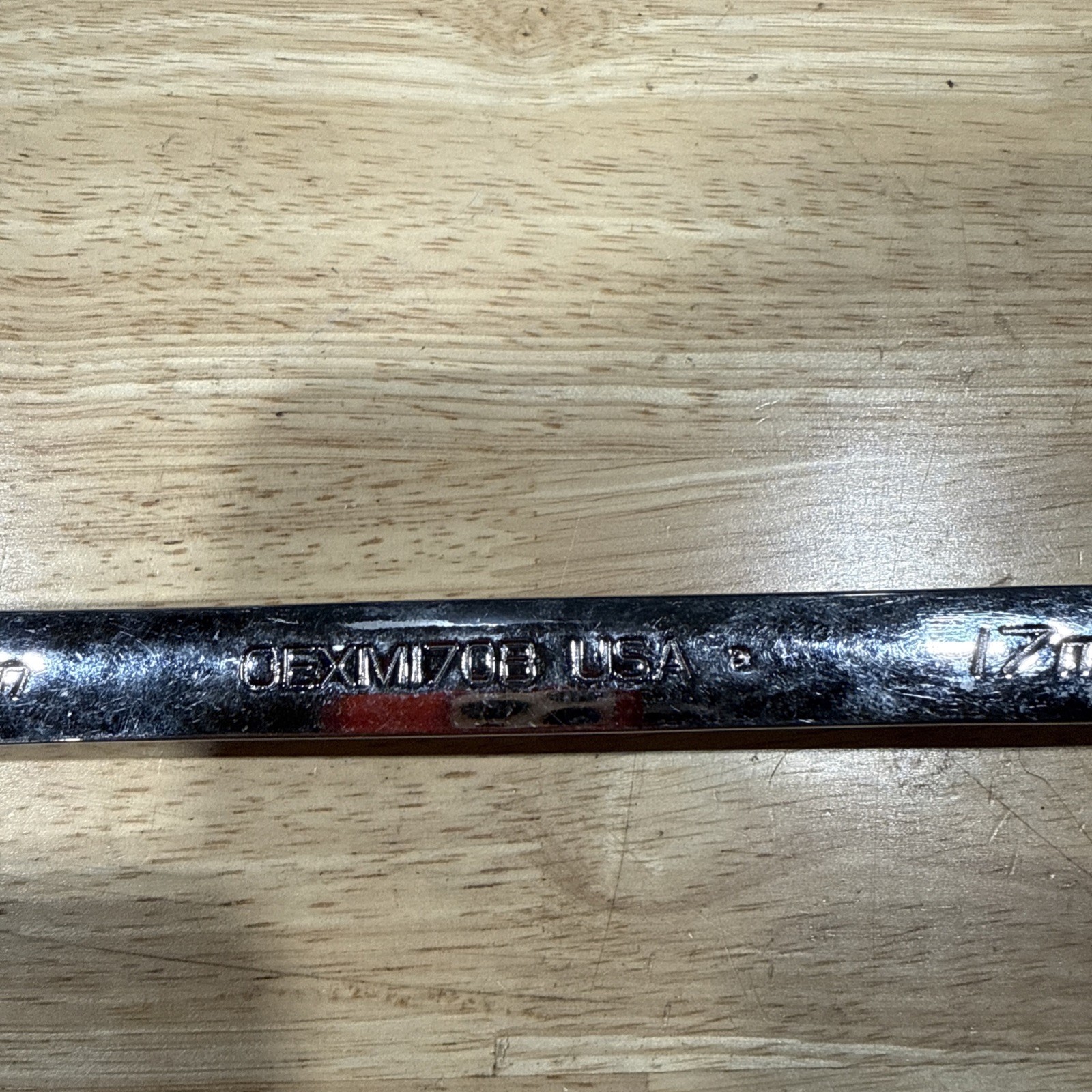 Snap On 17mm Metric Combination 12 Pt 10″ Wrench Model OEXM170B Made USA Used