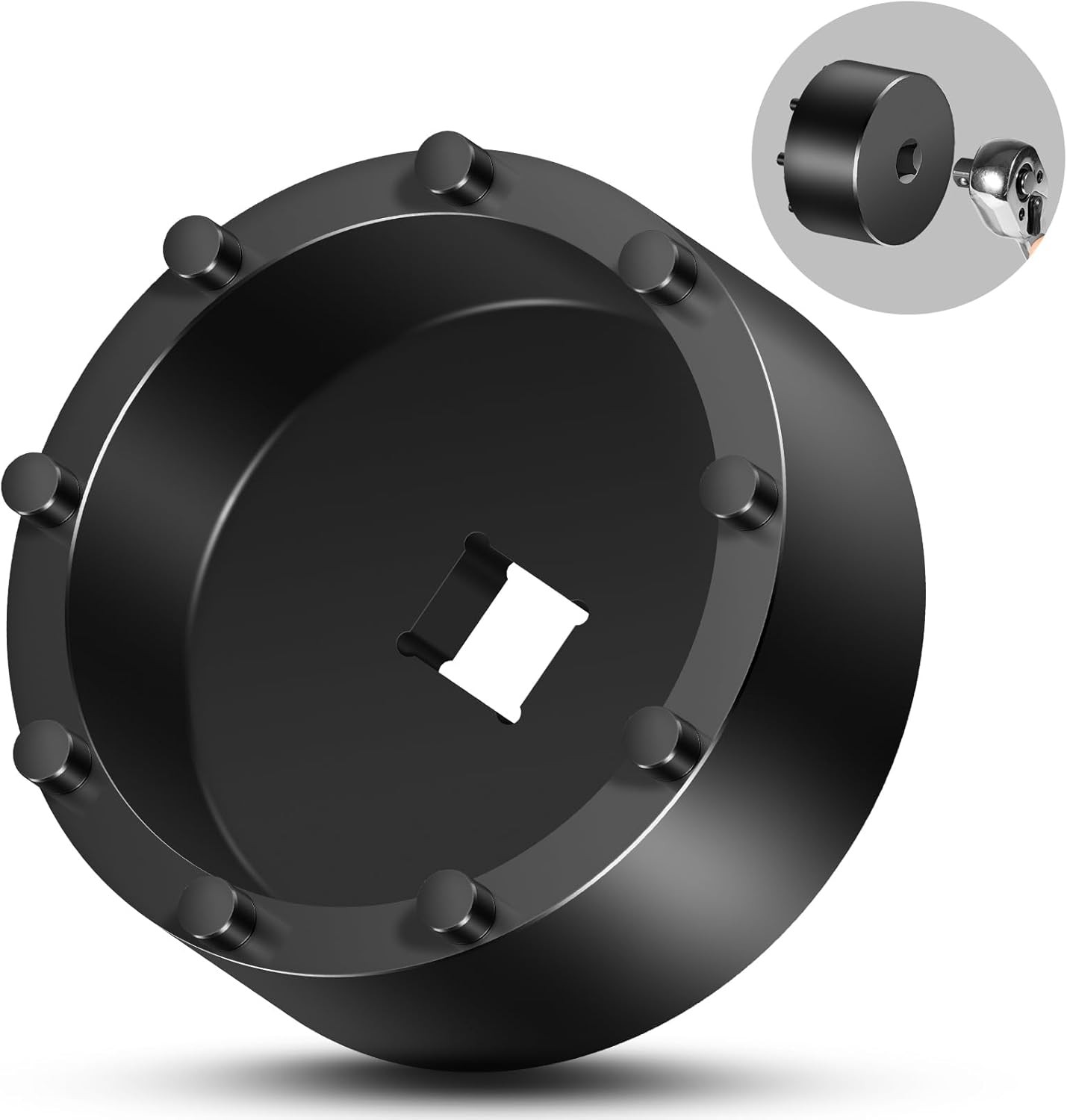 31510 9-Pin Rear Axle Nut Socket-1/2″Drive for 2020+GM Silverado/Sierra2500/3500