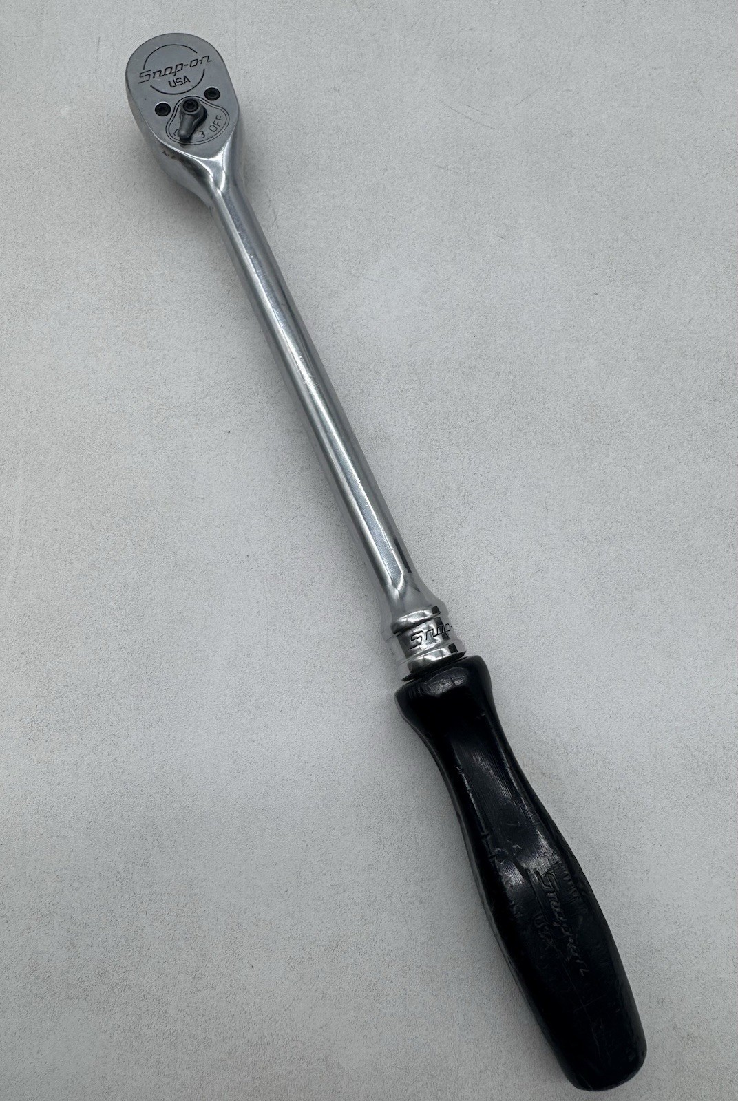Snap On FL836 3/8″ Drive Ratchet 11″ Black Hard Handle Tool Snap-on USA