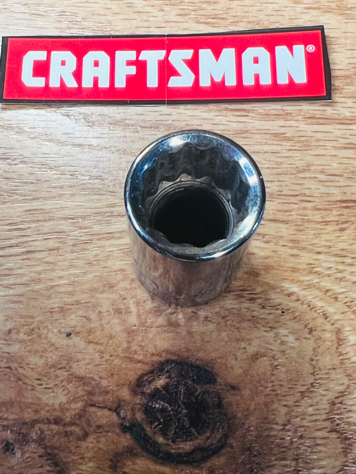 Craftsman Socket 15mm 44236 S-AE 12 point 1/2” Drive Ultrasonic Cleaned