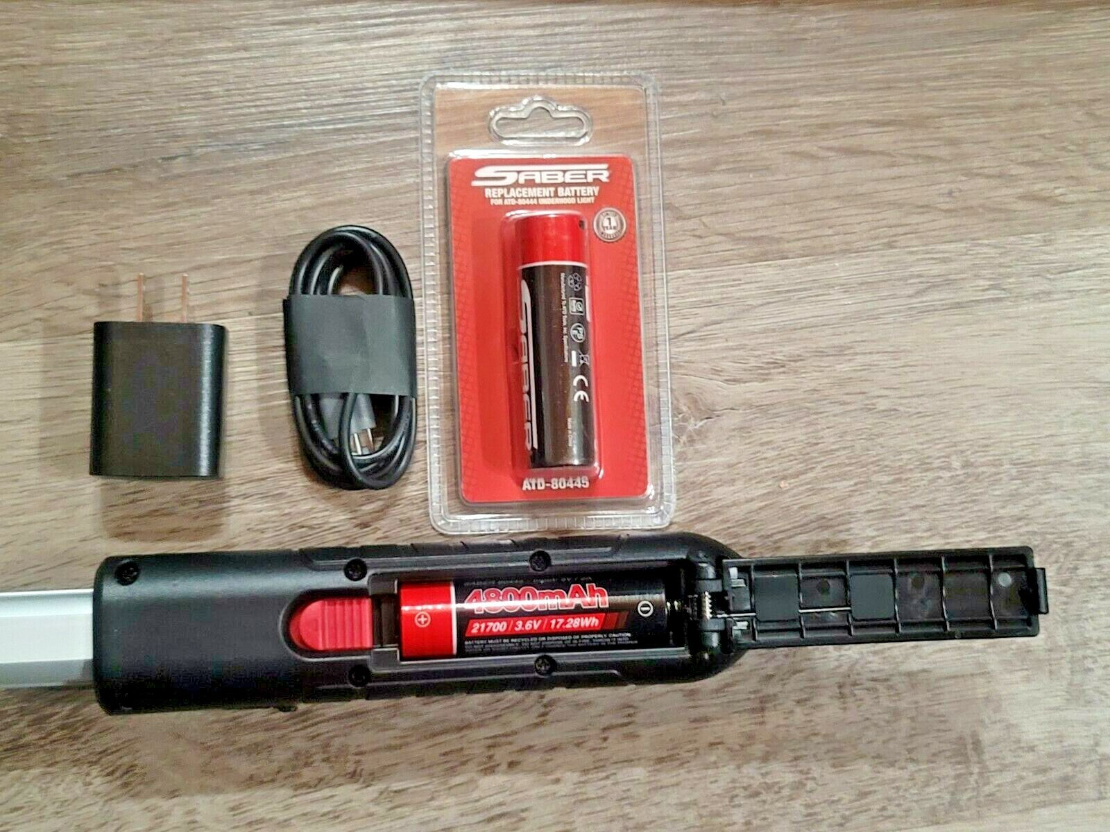 ATD SABER 2,000 Lumen Rotating Rechargeable Underhood Light w/2 Batteries #80444