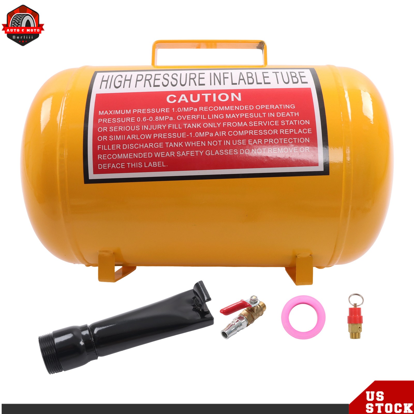 Yellow 5 Gallon Heavy Duty Air Tire Bead Seater Blaster Seating Tool 145 psi