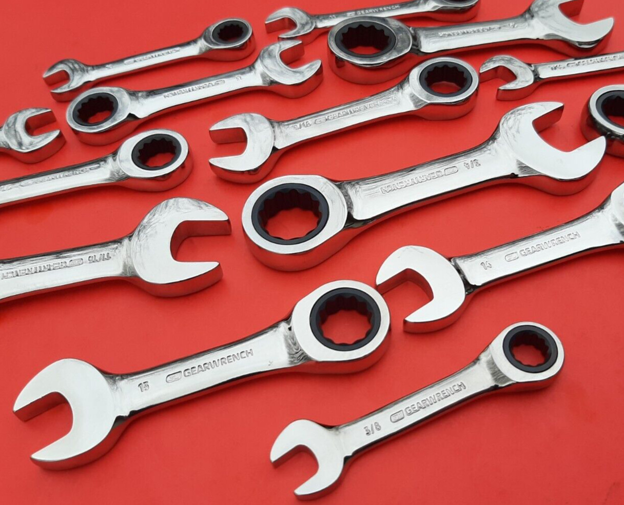 NEW Choice Gearwrench Stubby Ratcheting Combination Ratchet Wrench SAE Metric