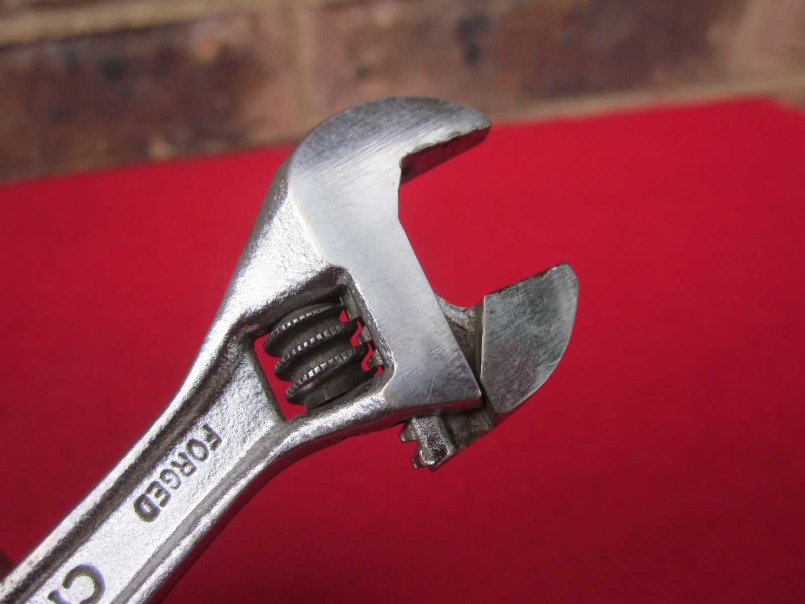 Vintage Crescent 4″ Adjustable Wrench Forged Steel Crestoloy Made in USA NICE