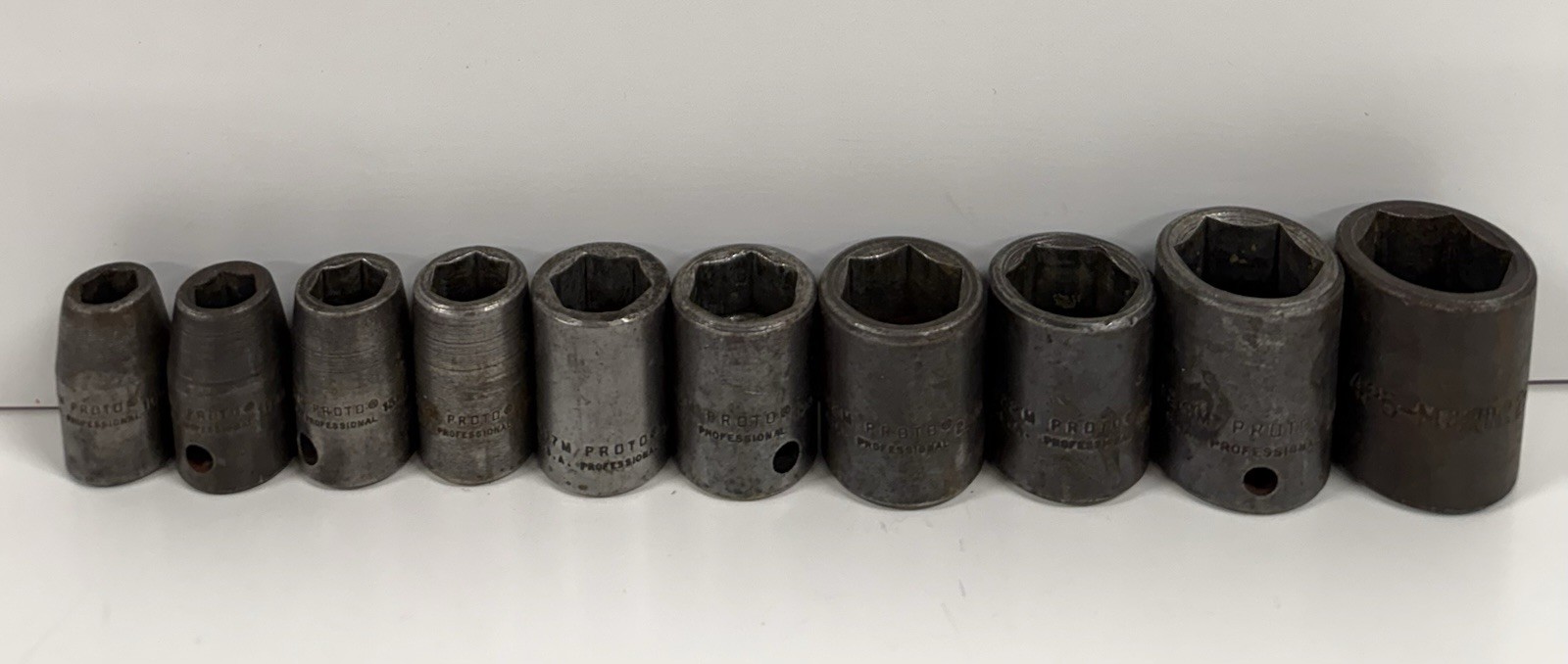 10 Proto Professional Short Impact Socket 1/2 Drive 6 Pt Point 10 – 25 MM Metric