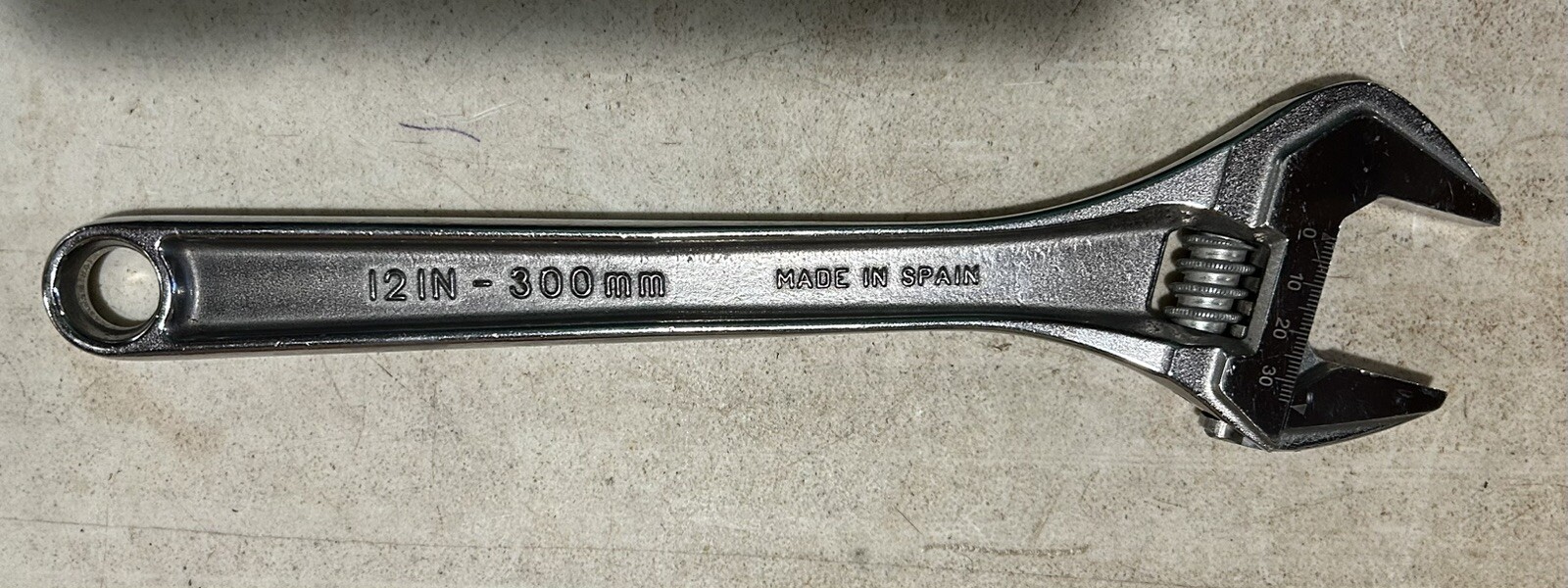 Snap-On Tools Chrome 12″/300mm Adjustable Wrench AD12A