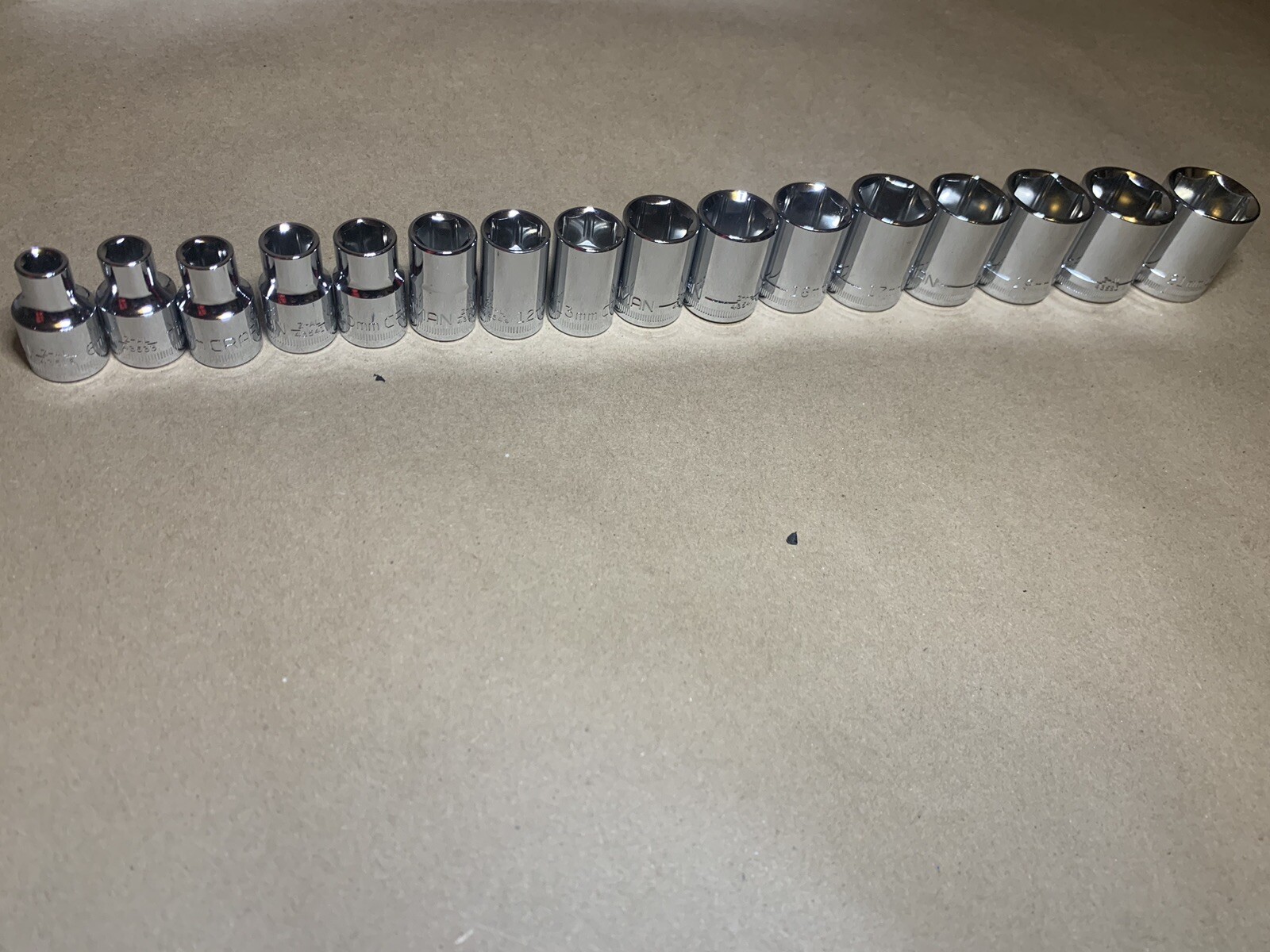 CRAFTSMAN 116 pc 1/4 3/8 1/2 Dr SAE METRIC MM 6pt 12pt ratchet wrench socket set