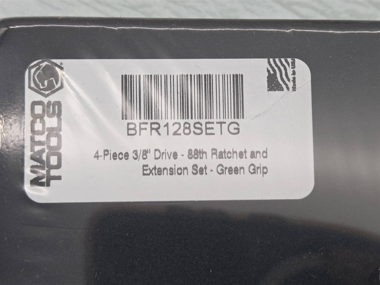 Matco Tools BFR128SETG 3/8″ Drive Locking Flex Head Ratchet Extension Set Green