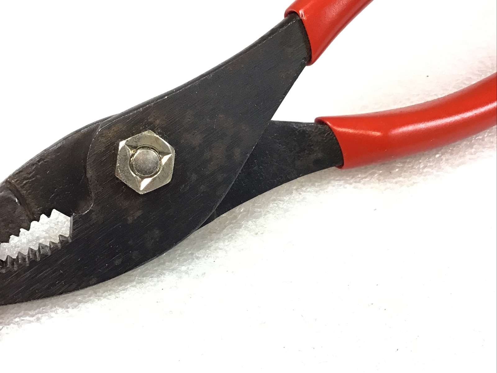 Snap On#46CP – 6-1/2”,Long, Red Soft Griped, Slip Joint Pliers/Cutters-USA-NICE-
