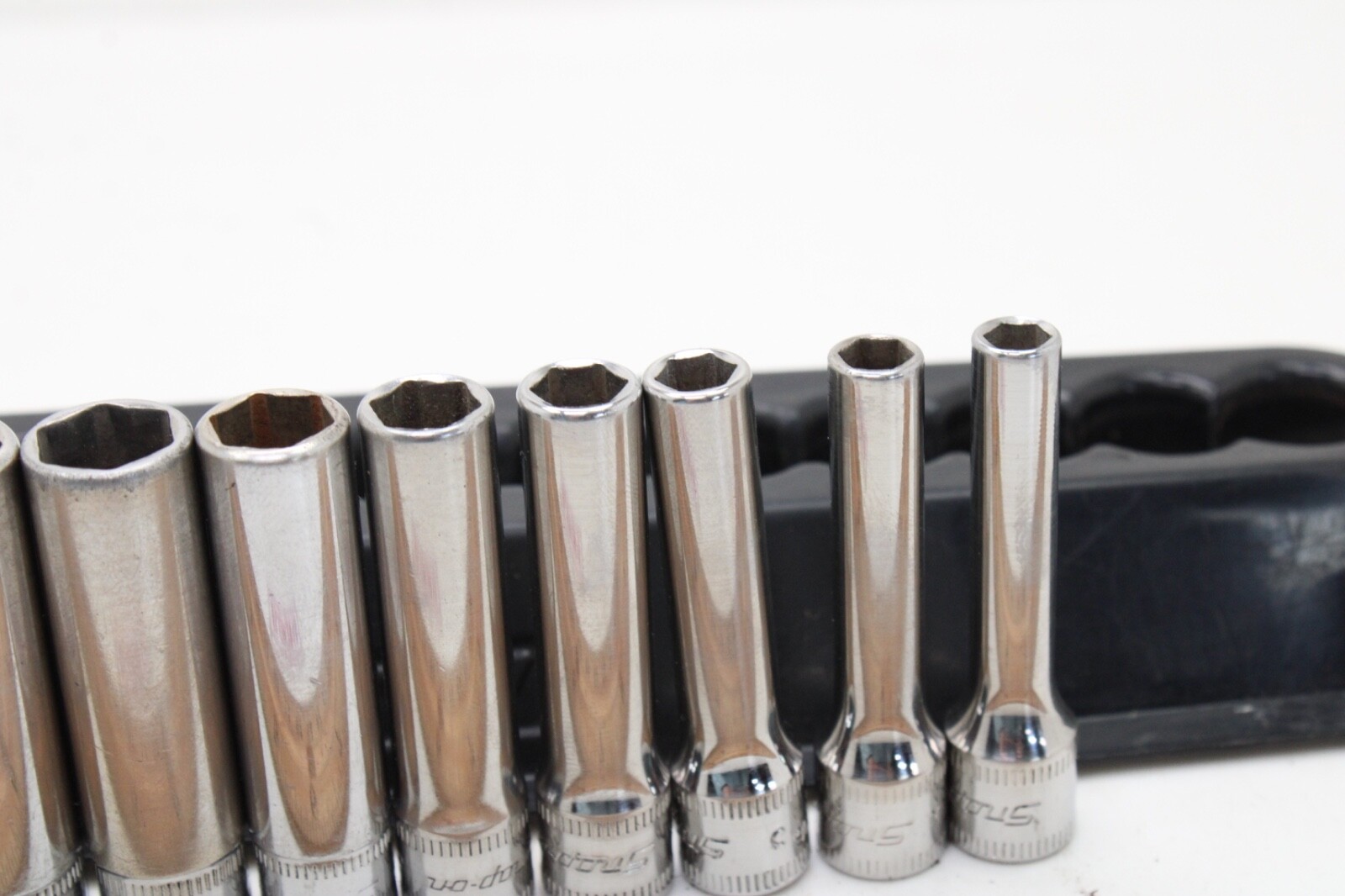 Snap-on 112STMMY 5-15mm 1/4″ Drive 12 Piece 6 Point Metric Deep Socket Set USA