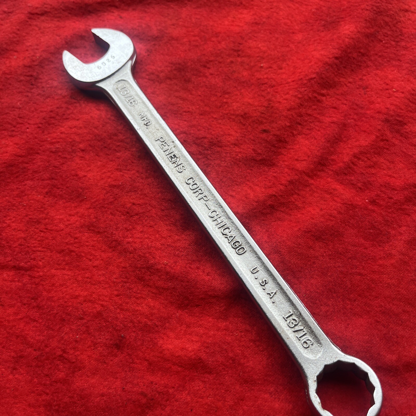 VINTAGE PENENS CORP. 6026 COMBINATION WRENCH 13/16″, 12 POINT CHICAGO USA (t57)