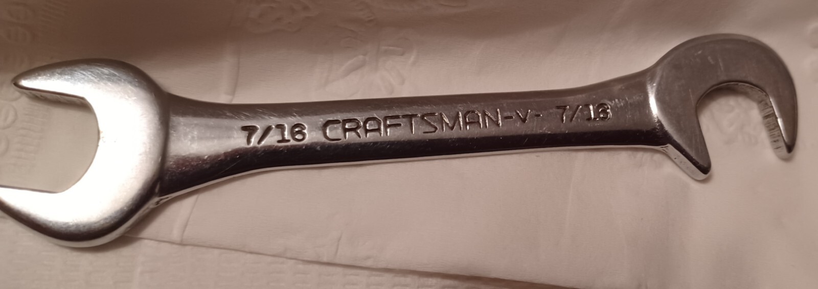 Vintage Craftsman -V- Open End Ignition Wrench Set 8 pieces Made USA SAE