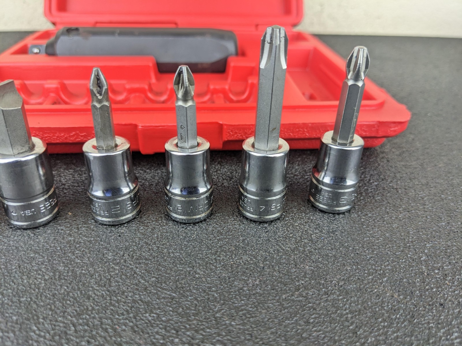 #bo117 Snap On Tools PIT208 EPIT208 3/8” Impact Driver Set 8 pcs with Case