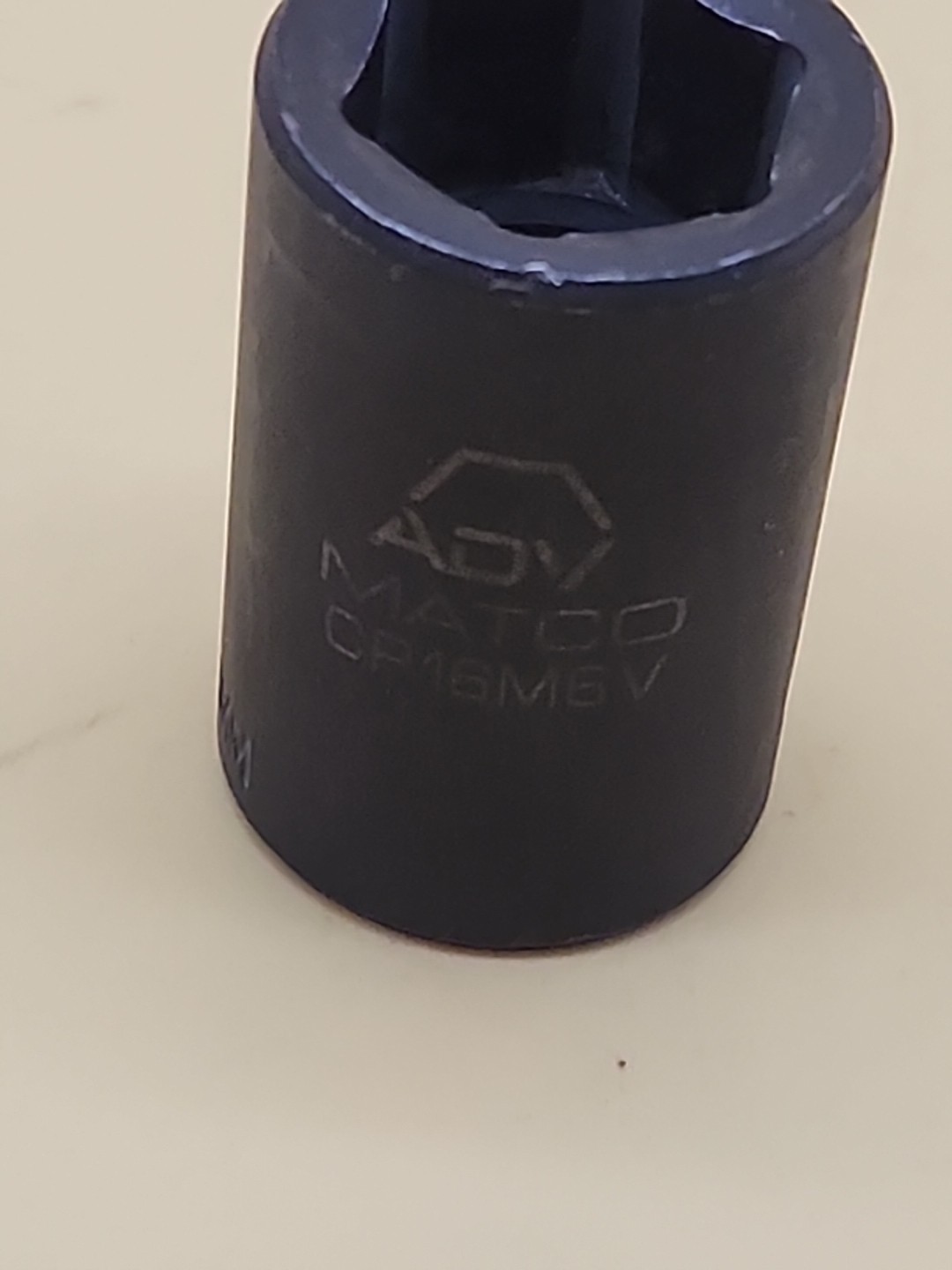 MATCO Tools CP16M6V, 1/2″ Dr. 16mm. Impact Socket, Shallow, 6 Pt USA