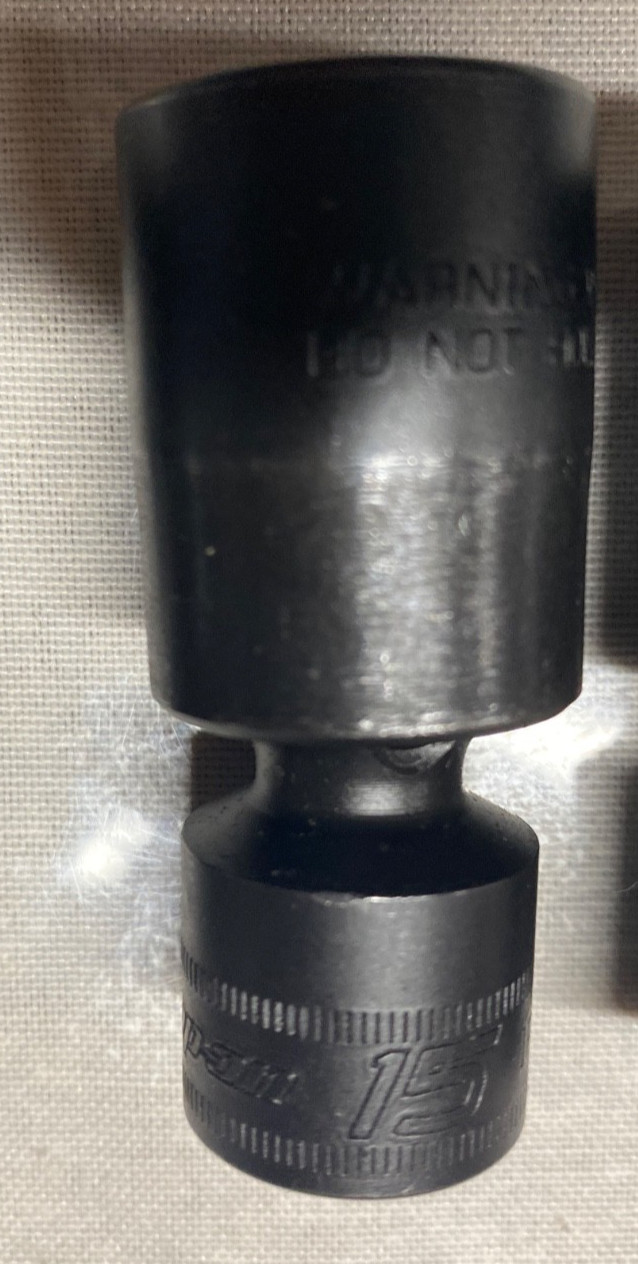 3/8″ Drive 6-Point Metric Low Profile Swivel Impact Socket 10,13,14,15,17mm.