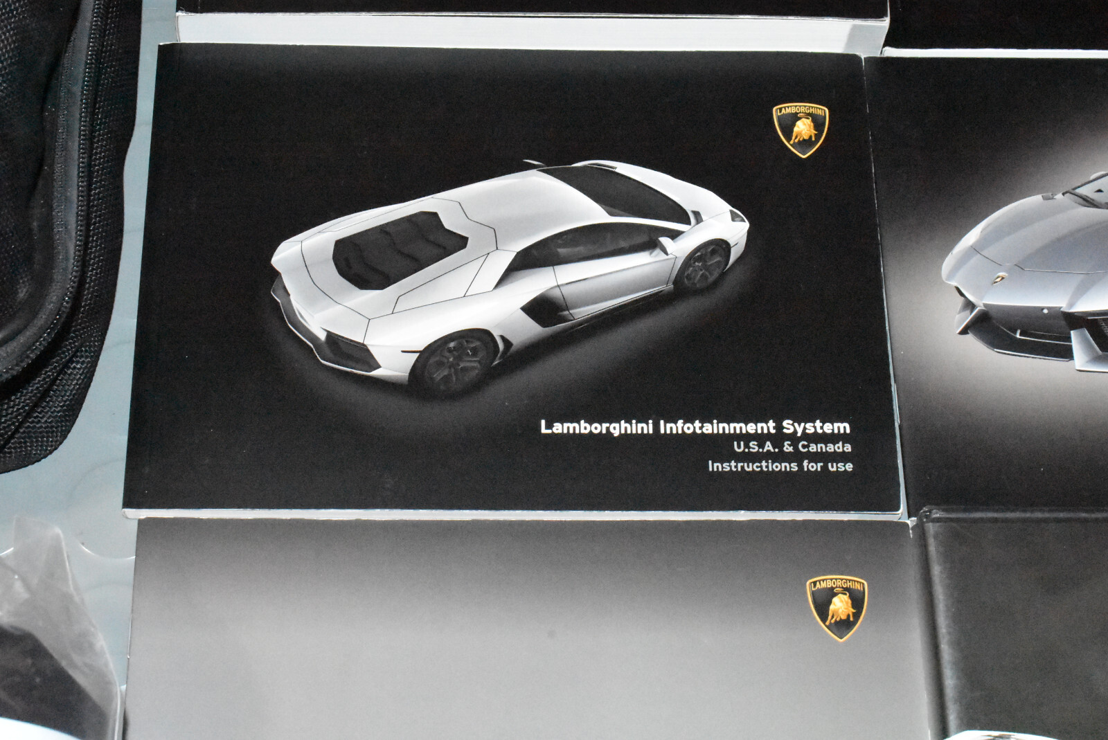 2014 Lamborghini AVENTADOR Owners Manual KIT TIRE TOOL AIR COMPRESSOR PUMP SET