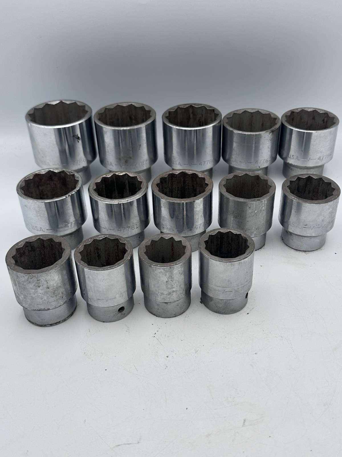 Vintage Craftsman -V- 3/4” Drive SAE Socket Set USA + Proto Breaker Bar + Case