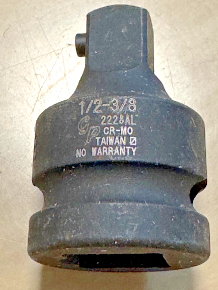 Grey Pneumatic 2228AL 1/2″ Female X 3/8″ Male Impact Socket Adapter Locking Pin