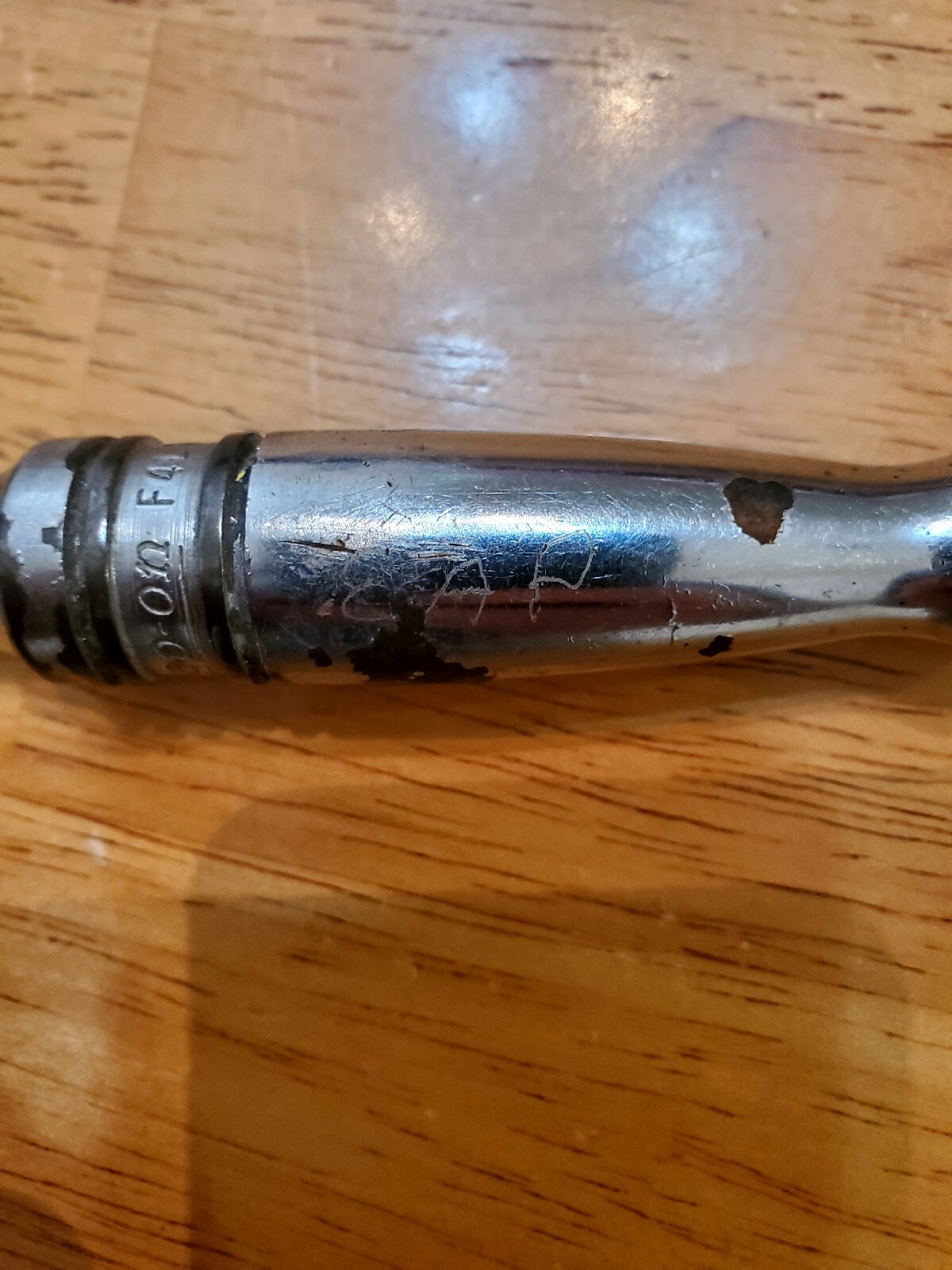 Snap On 18″ Long 3/8″ Drive Chrome Speeder Handle Wrench USA F4LA READ AD