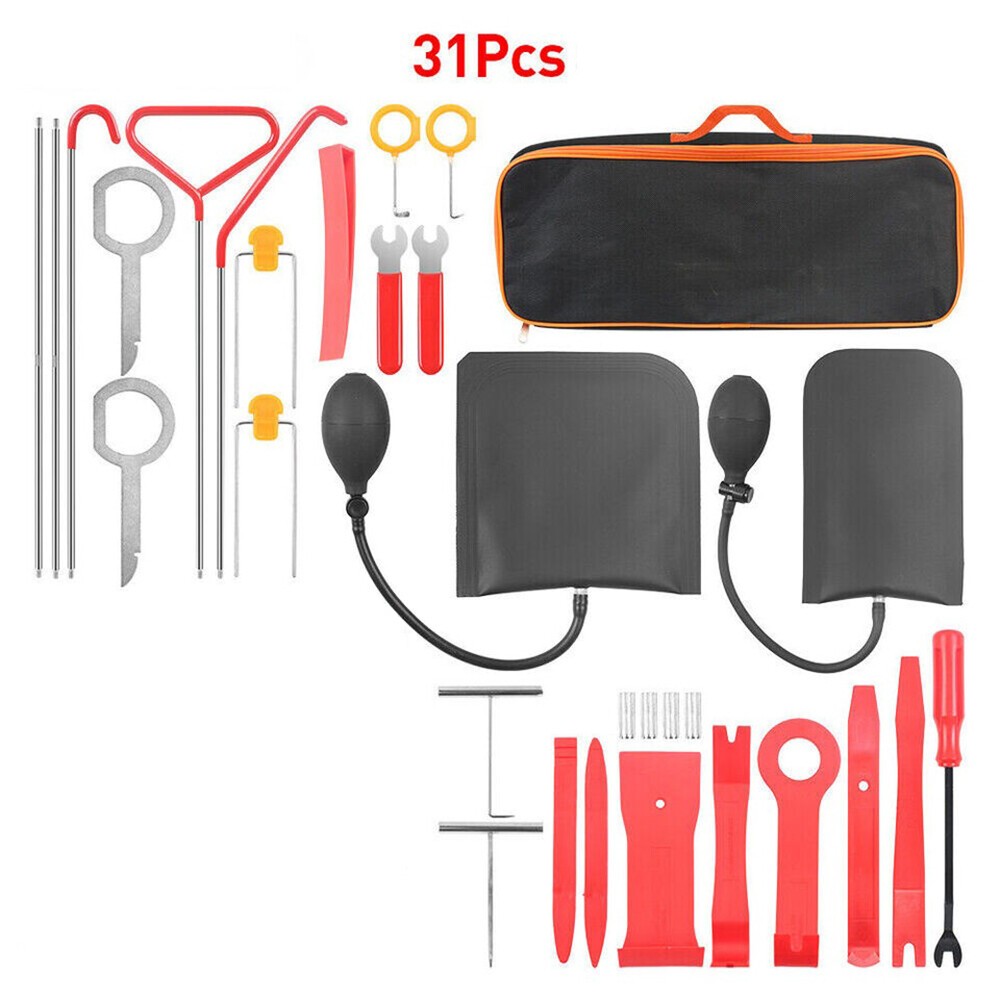 31Pcs Auto Car Window Door Emergency Repair Repair Tool Kits Universal Repair
