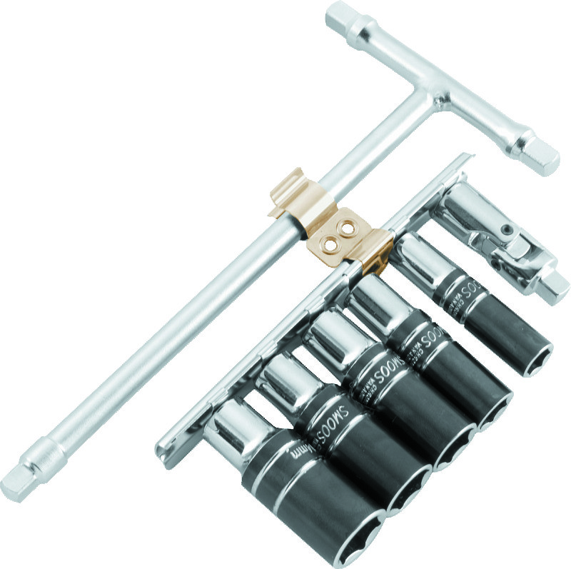 BikeMaster 151585 1/4 Inch Drive T-Handle Wrench Set Metric 6-Point Sockets