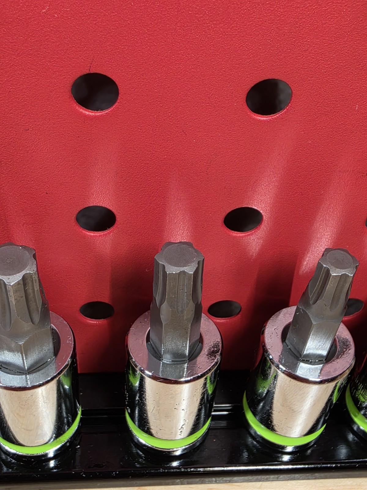 GRIPEDGE HEX Bit Socket Set 7-Piece 4-10mm 3/8» Drive Short RPT Hex Set