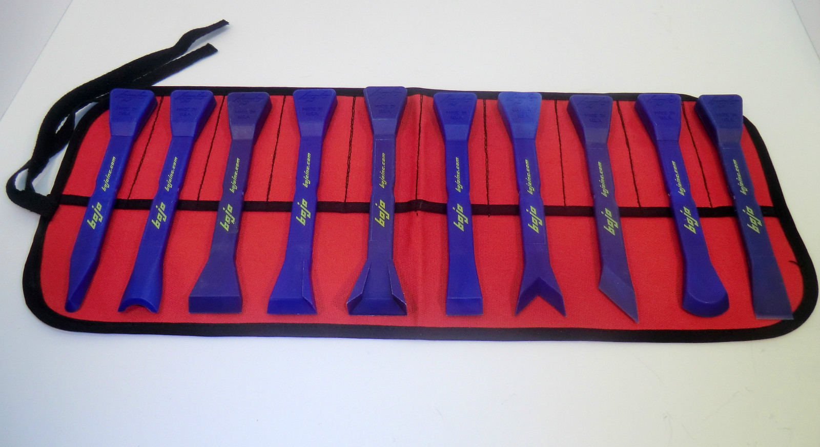 BoJo Tools 10pc. Deluxe Scraper Kit with Pouch. Nylon/Plastic Composite.