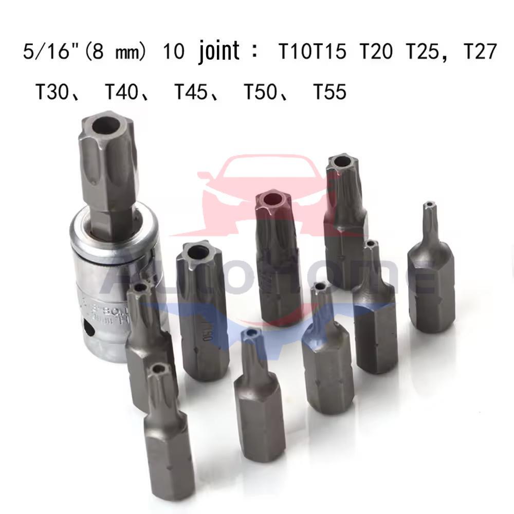 34Pcs Drive Male Female Torx Star Bit Socket E-socket Set Handheld Tool Case US