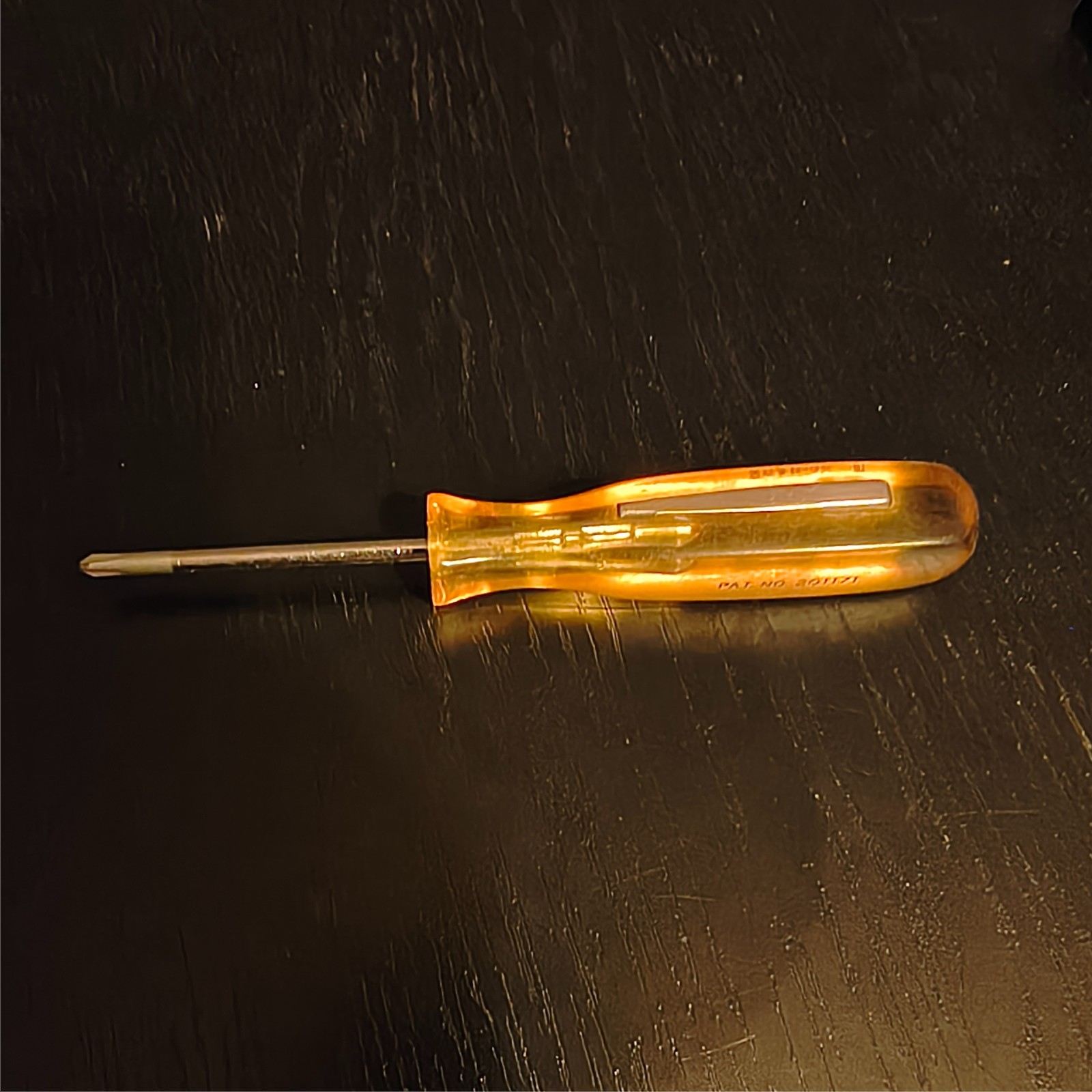 Vintage Snap On Pocket Clip Clear #1 Phillips Tip Screwdriver SSDP204 A7