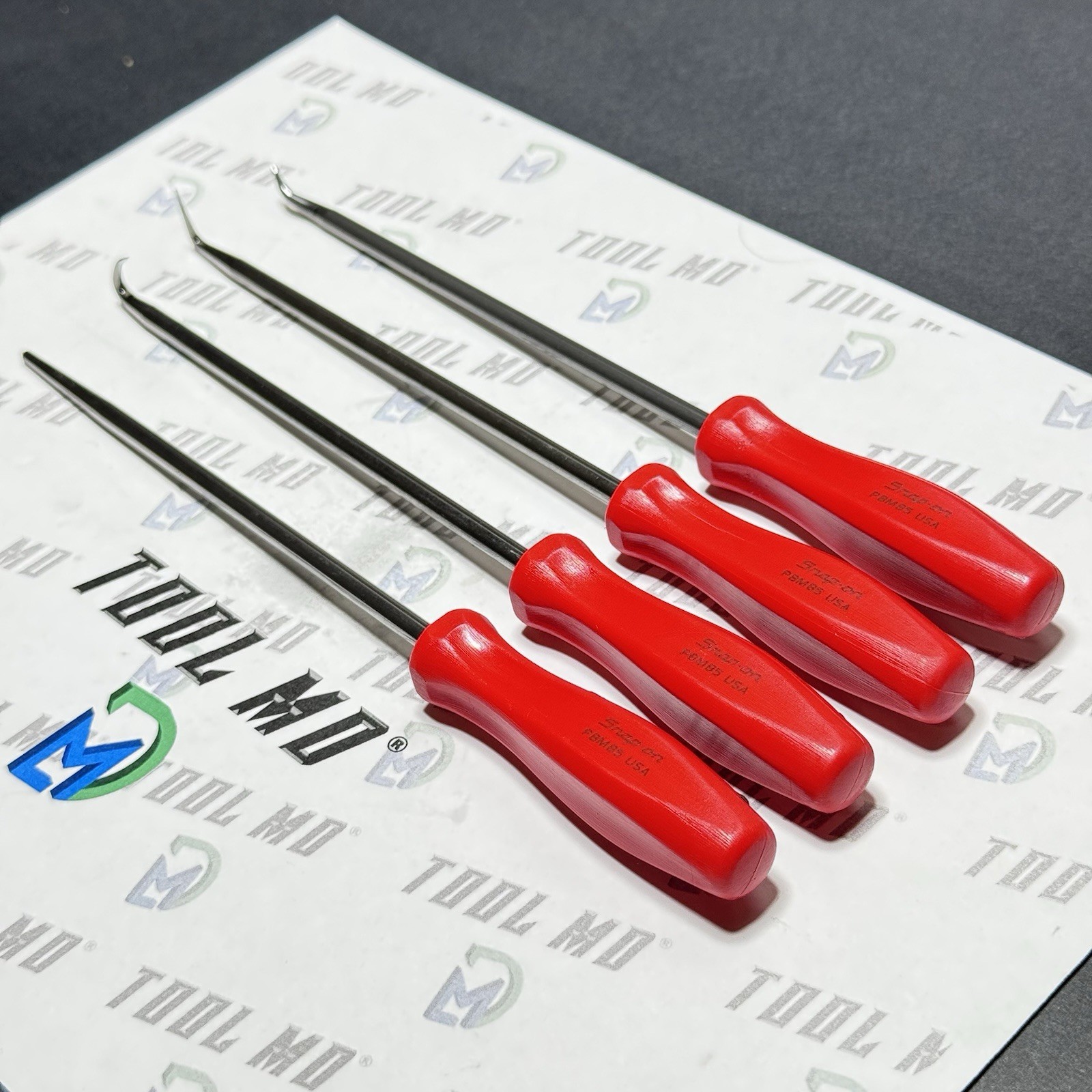 Snap-on Tools CUSTOM RED Mini Hard Grip HEAVY-DUTY Pick Set SGLASA604B