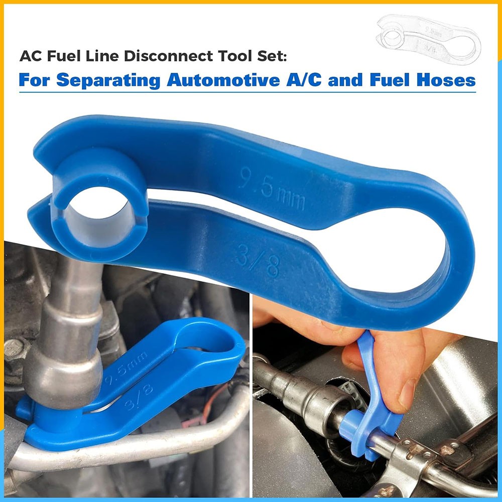 16PCS Car AC Fuel Line Disconnect Removal Tool Set with Storage Box