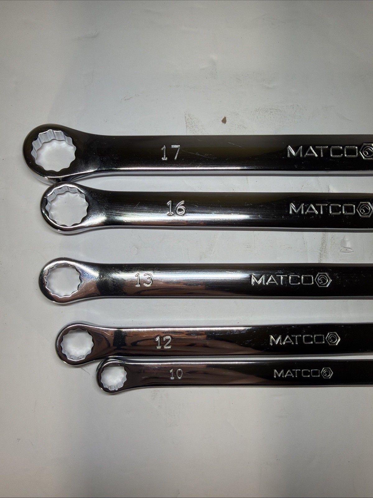 Matco Tools SRBLM5TA 5 Piece Metric Wrench Set 10mm-19mm