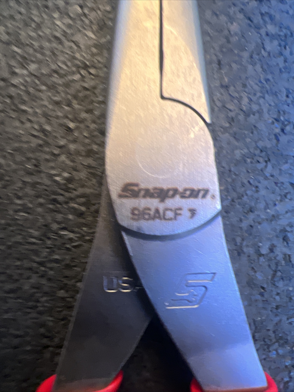 For Snap-On 96acf 8″ talon grip needle nose pliers red New Red