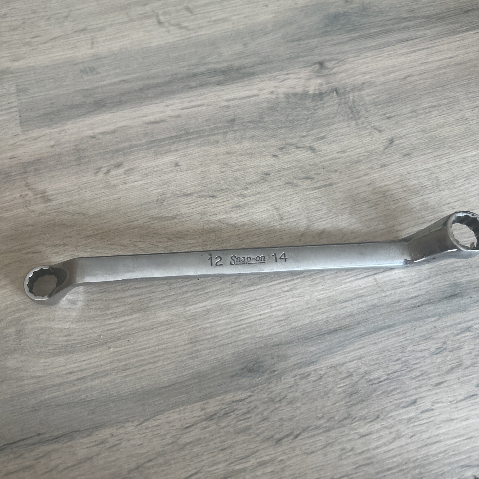 Snap-on XOM1214 12–14 mm 12pt Flank Drive 60° Deep Offset Box Wrench Spanner