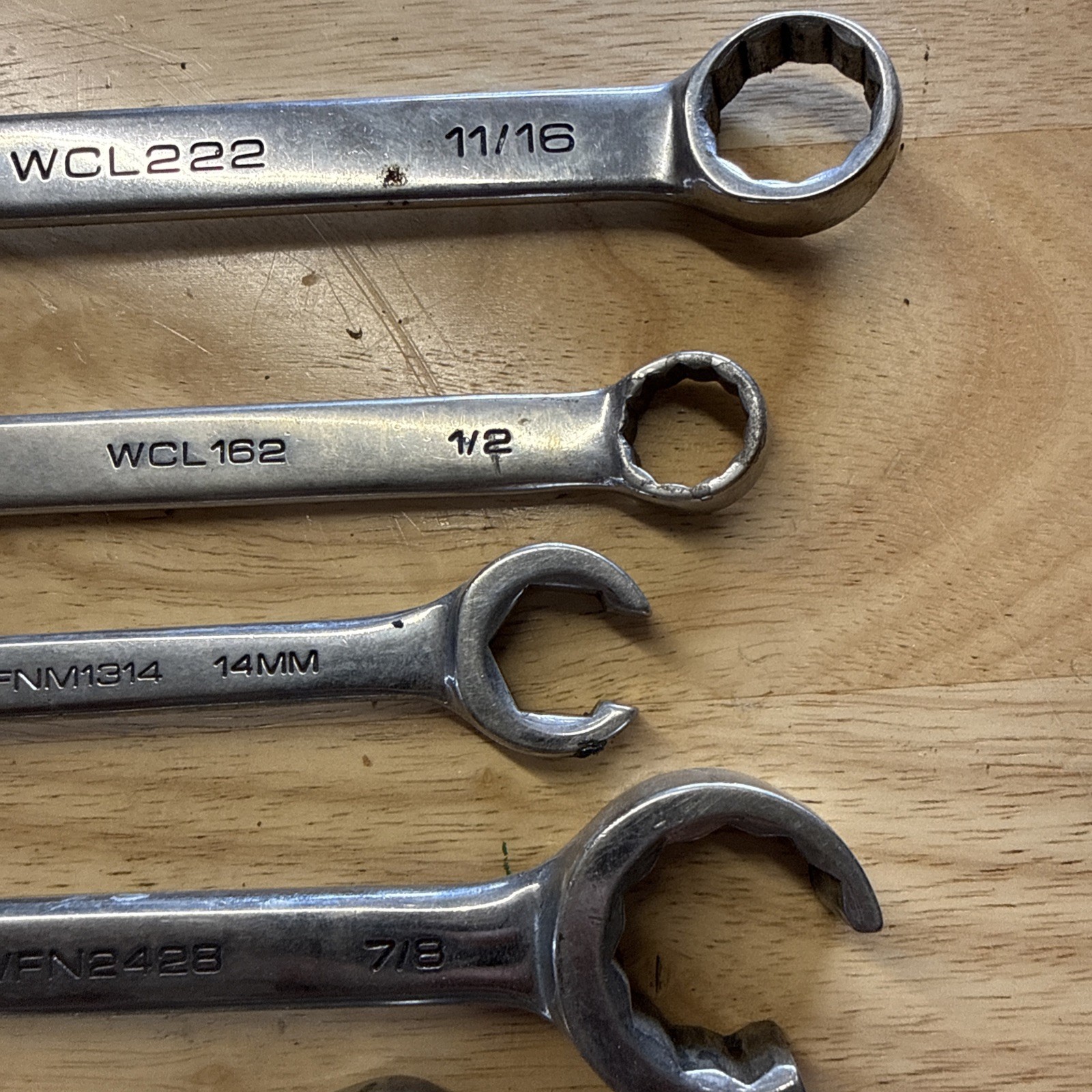 Mixed Set – Wrench- Matco Mac TOOLS Open End And Closed End See Pictures*