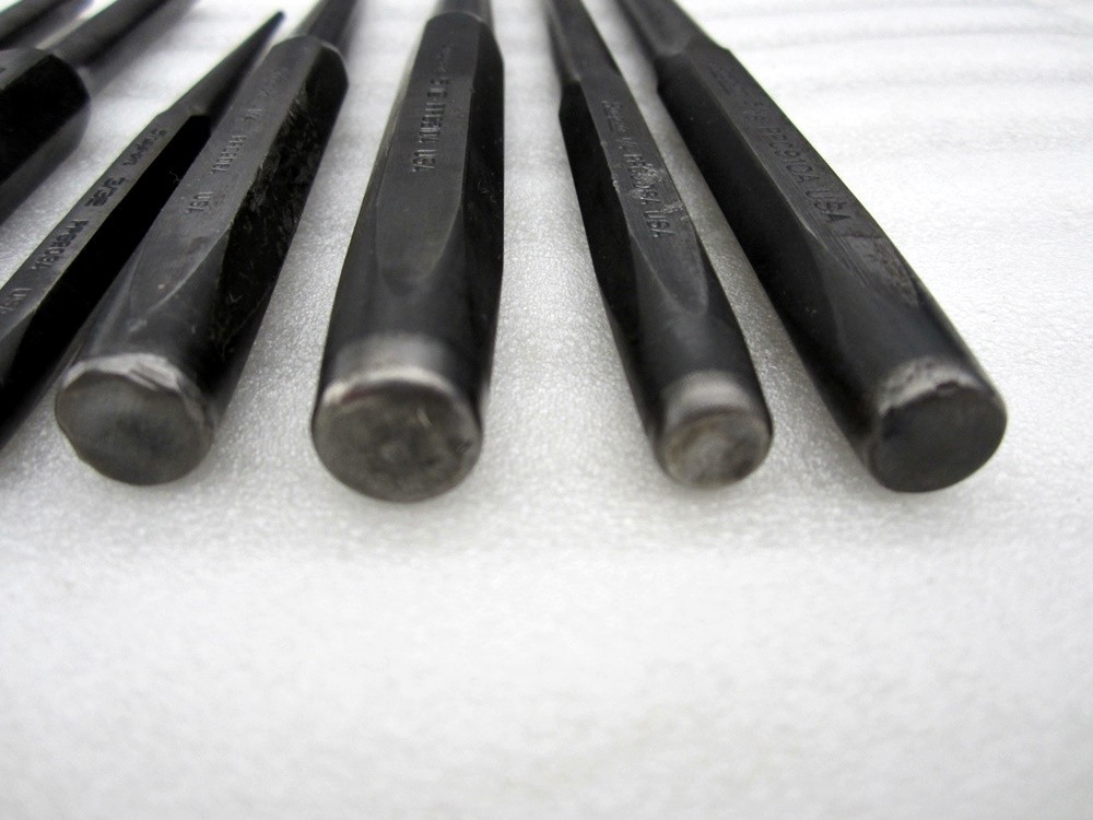 Snap-on 9pc Punch Set Center Pin Tapered PPC USA