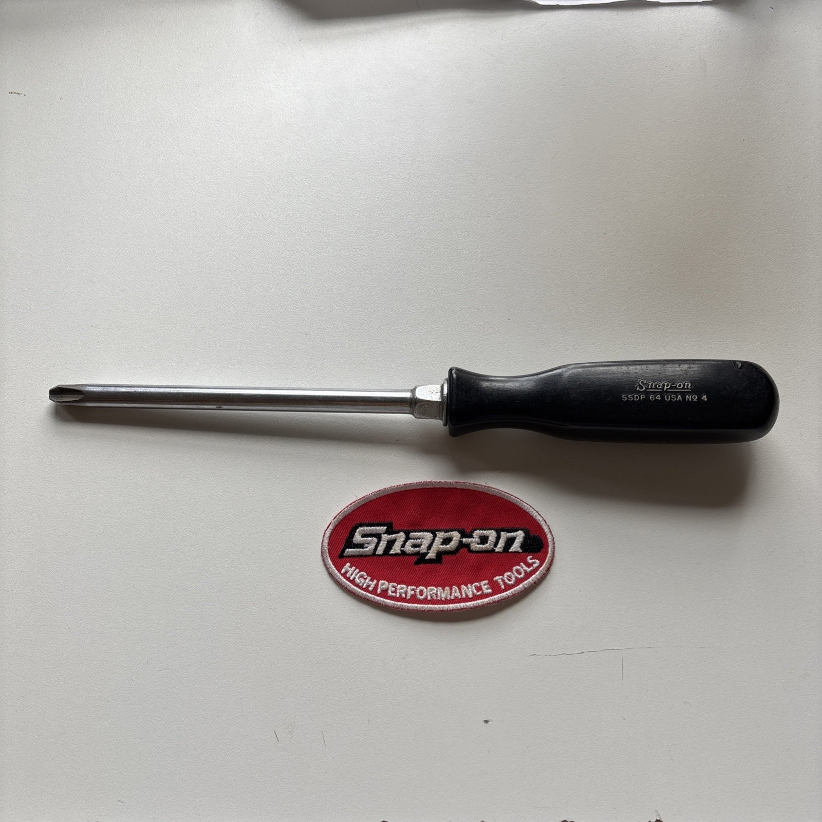 Snap-on SSDP64 No. 4 Phillips Head Screwdriver Black Hard Handle 10.5″ 🇺🇸