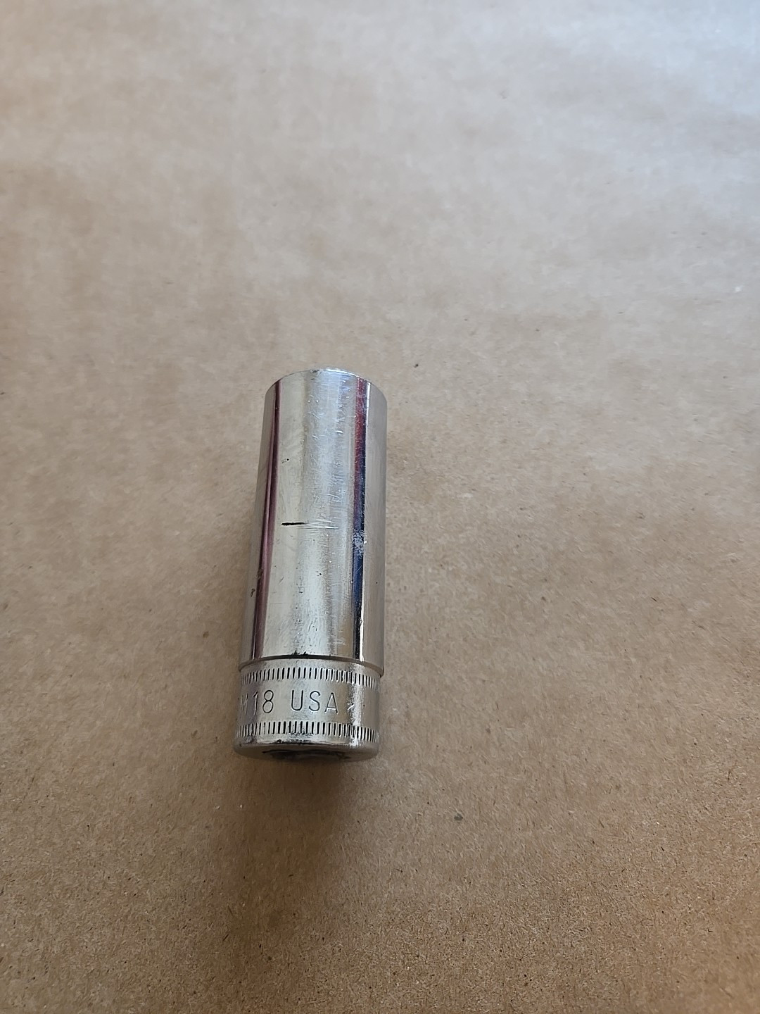 Snap On 3/8″ Drive 18MM 6PT Metric Chrome Deep Socket SFSM18