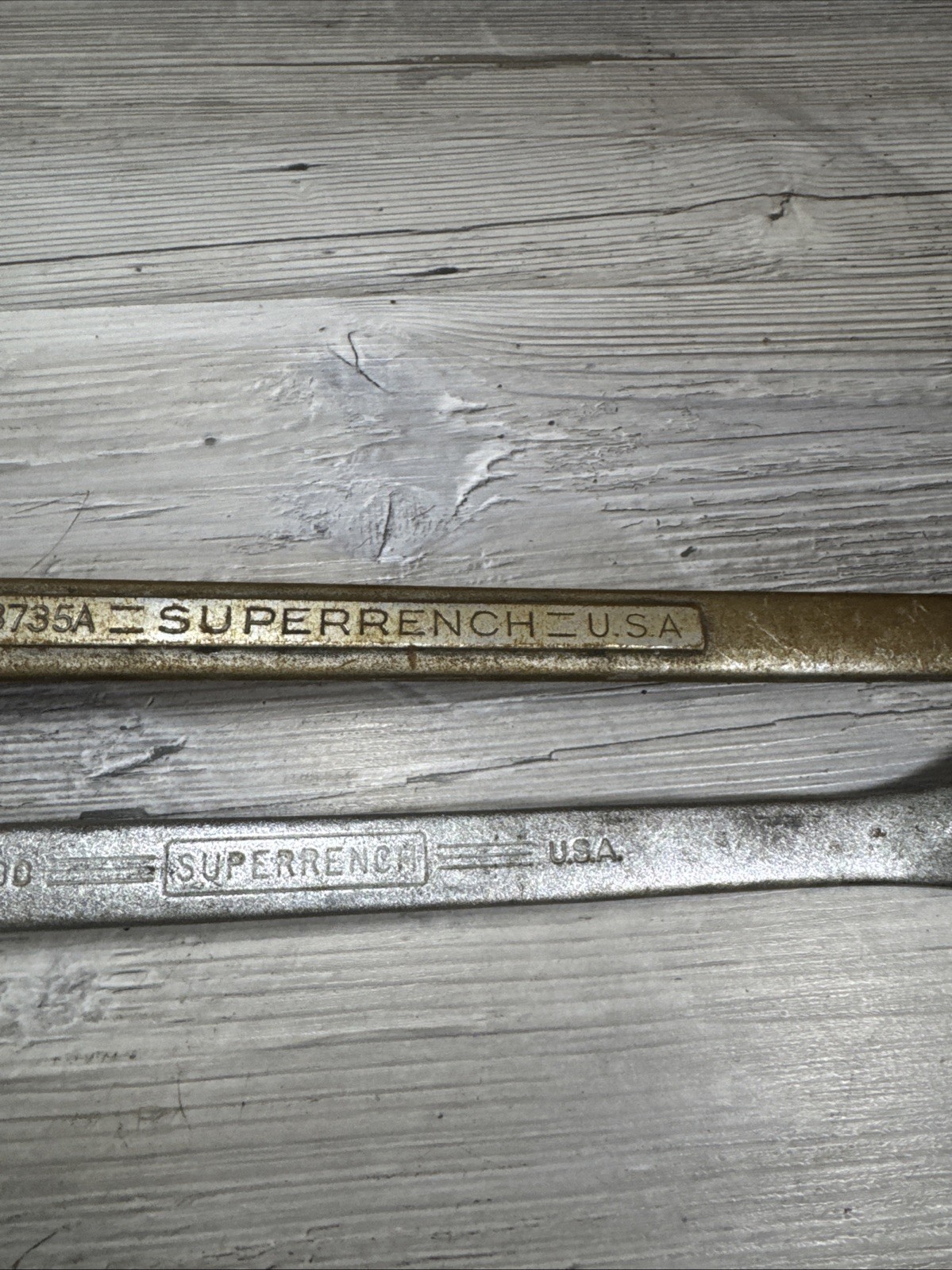 Pair (2) Williams Superrench 8735A 1 1/8″-1 1/16″ & 80330 15/16-1” Wrench USA