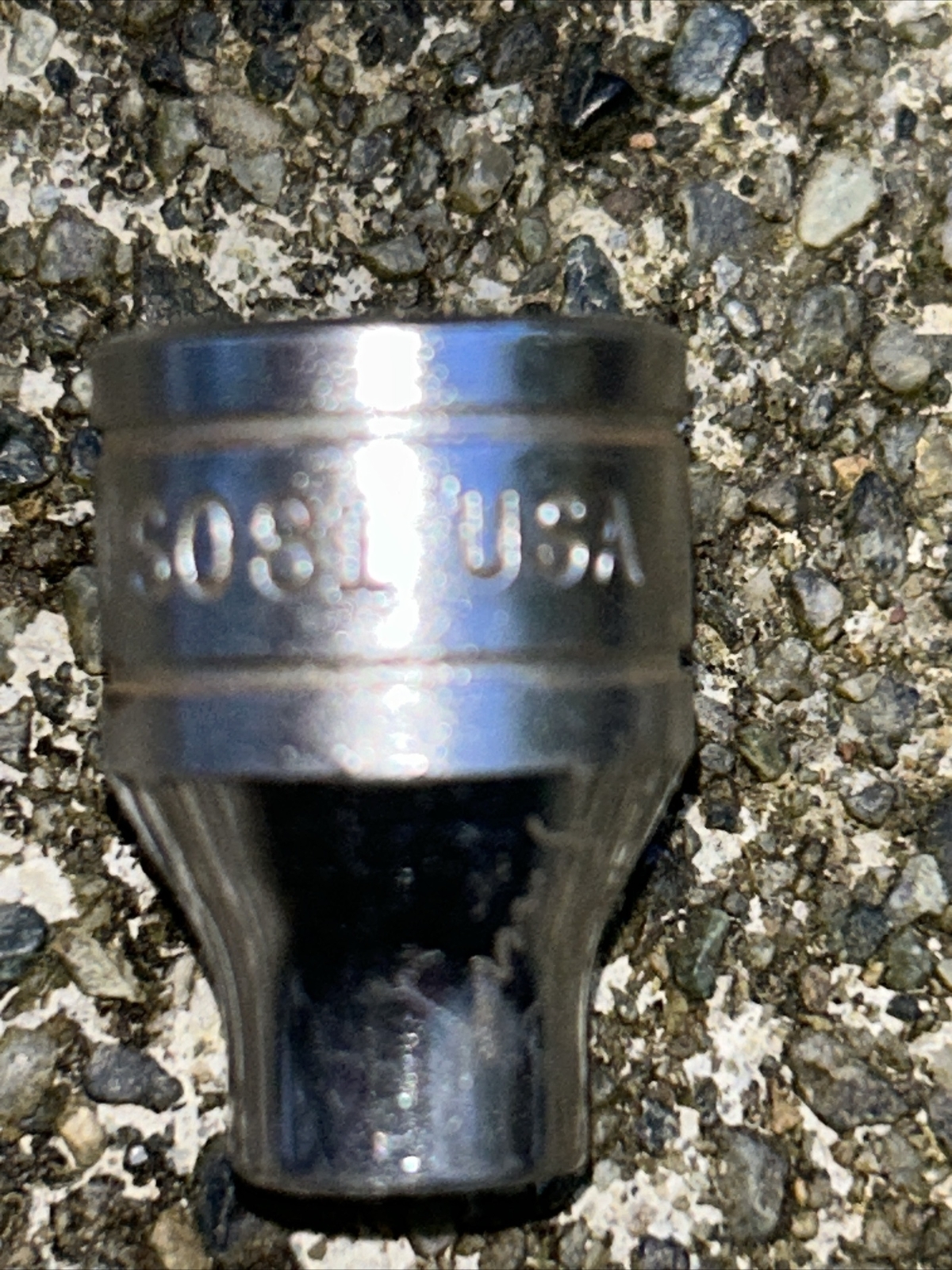 Snap On 3/8″ Drive 1/4” 6 Point Shallow Chrome Socket FS081