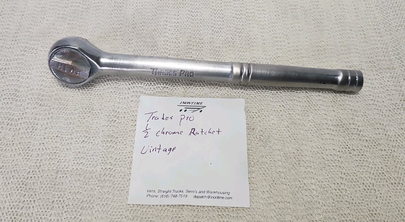 Trades Pro 1/2″ Drive Ratchet With Quick Release 9-1/2″ See Photos For Reference