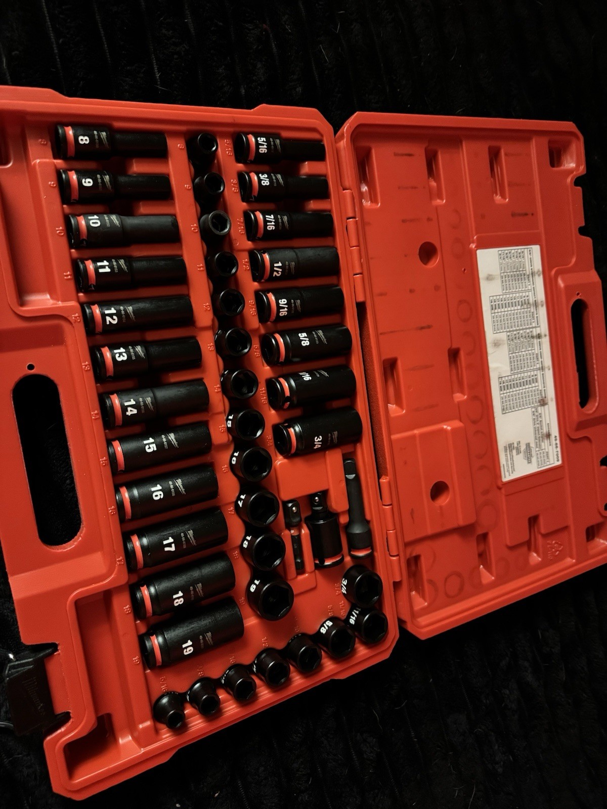 Milwaukee Shockwave Impact 3/8 in Socket Set