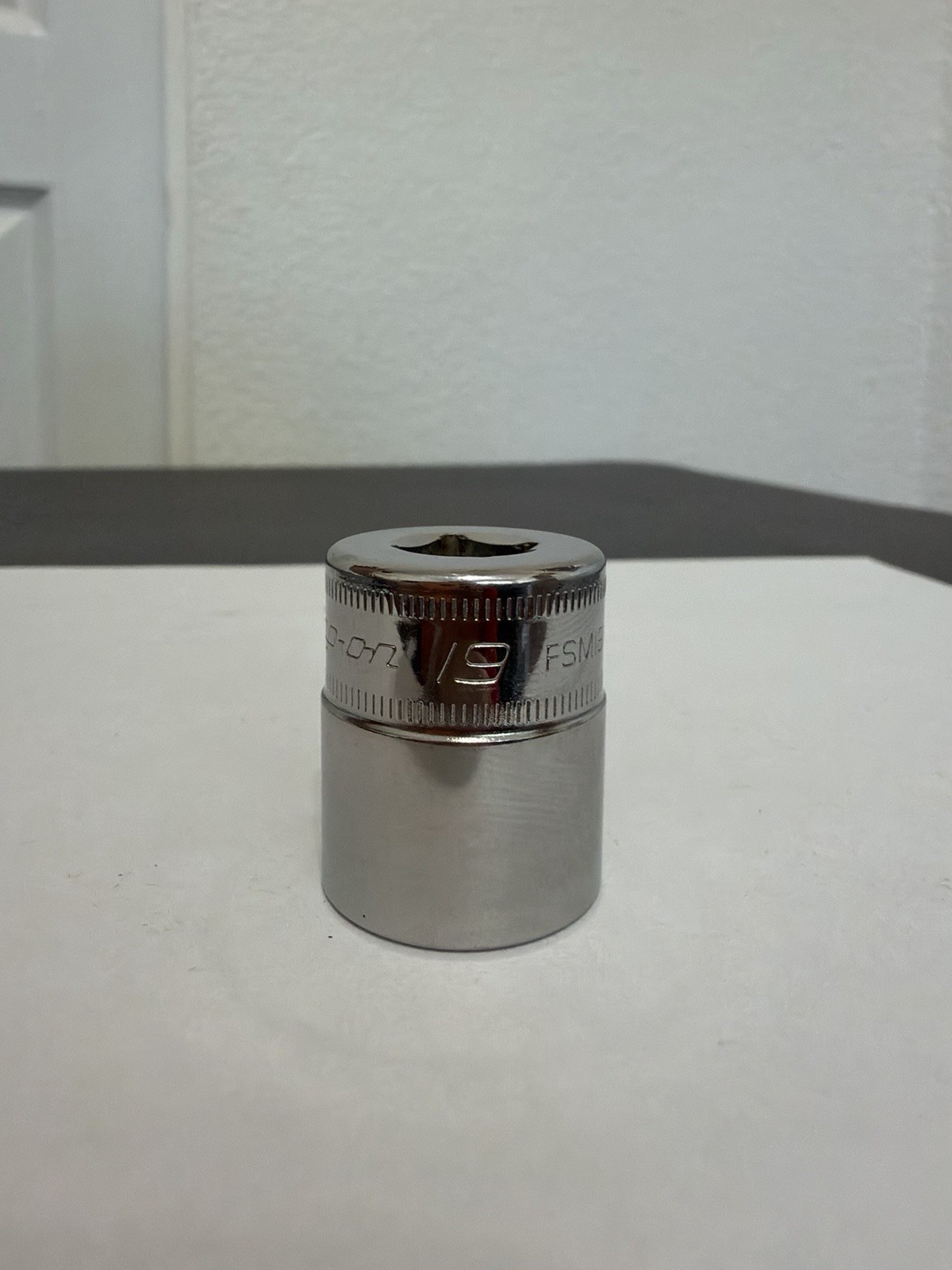 Snap On 3/8″ Drive 19MM 6PT Metric Shallow Chrome Socket USA FSM191