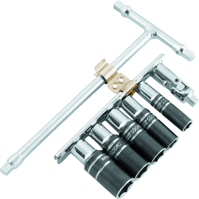 BikeMaster 151585 1/4 Inch Drive T-Handle Wrench Set Metric 6-Point Sockets